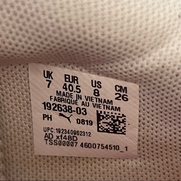 PUMA Cell Phase Red and White Sneakers Size 8 192638-03 - Picture 10 of 11